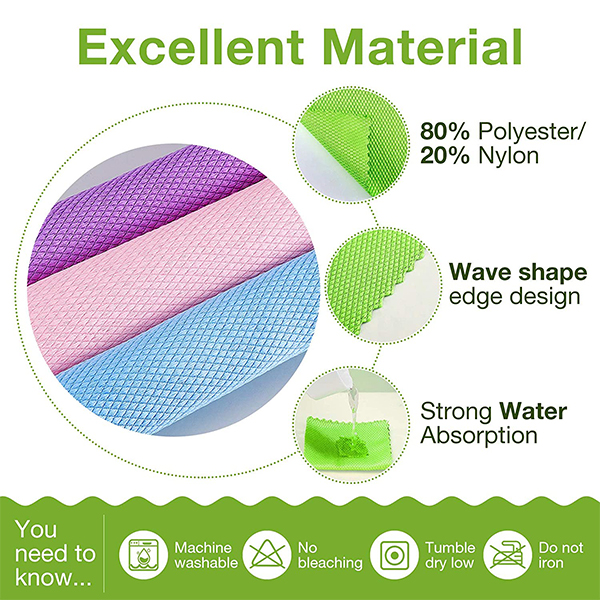 MicrofiberCloth, πανί καθαρισμού μικροϊνών πολλαπλών χρήσεων (4 τεμ.) - Image 8