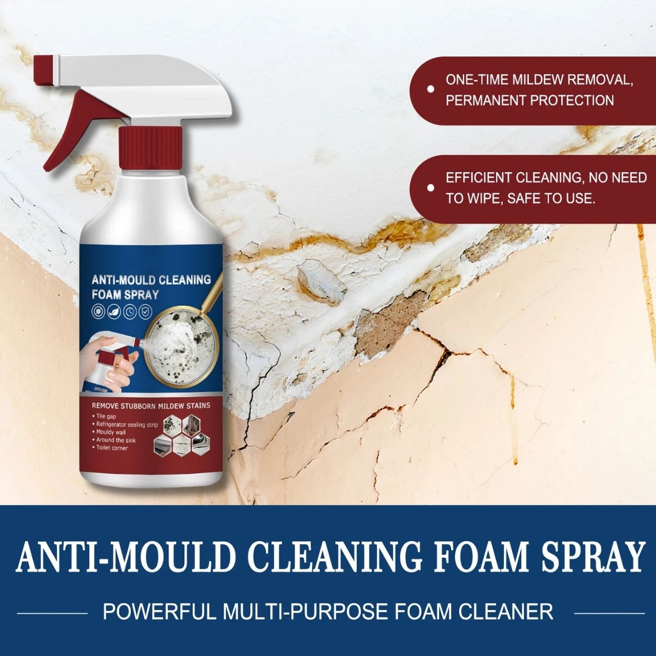 MoldFix, αφρός καθαρισμού για την αφαίρεση λεκέδων μούχλας - Image 5