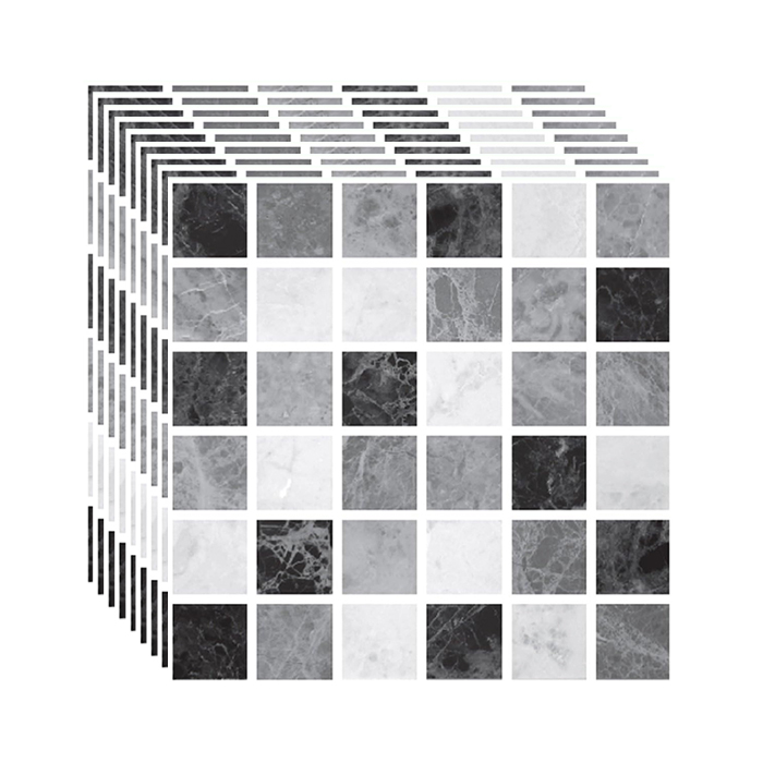 MoroccanStone, αυτοκόλλητα τοίχου 3D με μωσαϊκό (20 τεμάχια) - Image 1
