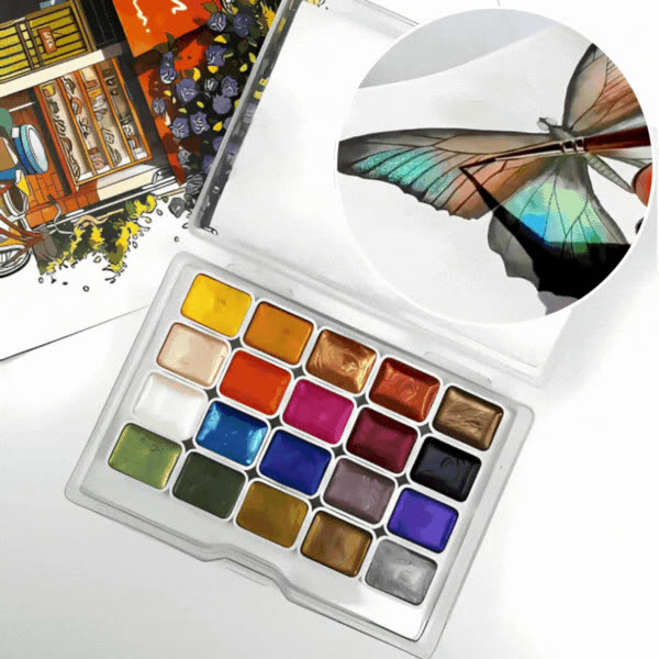 Palette, σετ 20 λαμπερών χρωμάτων - video