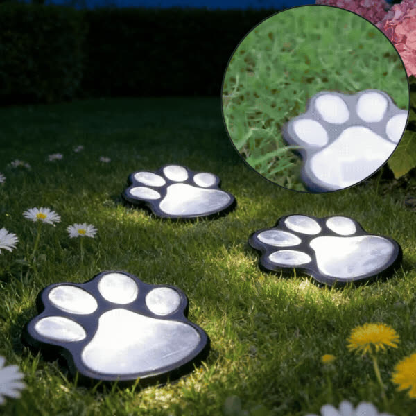Ηλιακά LED φωτιστικά σε σχήμα πατούσας, Paws - video