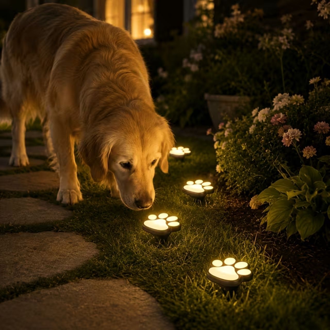 Ηλιακά LED φωτιστικά σε σχήμα πατούσας, Paws - Image 2