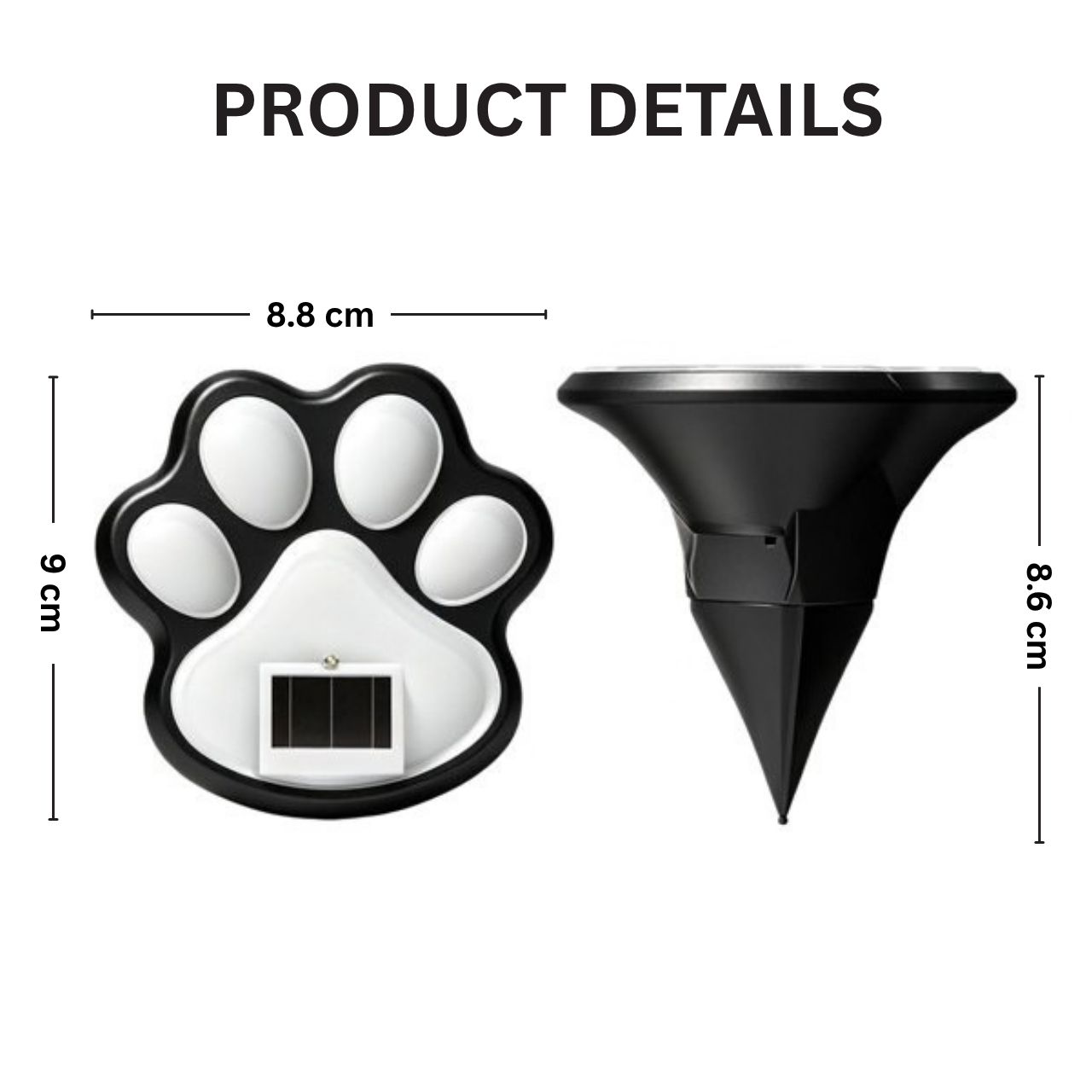 Ηλιακά LED φωτιστικά σε σχήμα πατούσας, Paws - Image 5