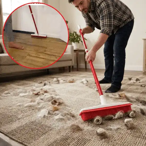 Λαστιχένια σκούπα για απομάκρυνση τριχών, PetBroom - Image 1