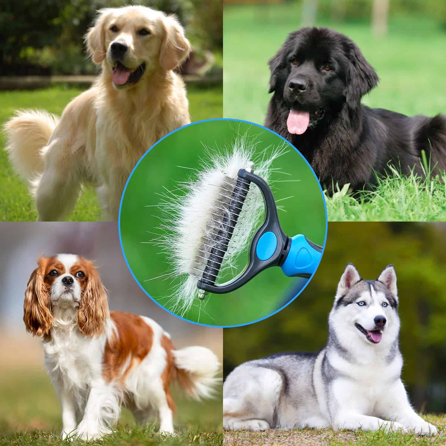 PetTangler, βούρτσα διπλής όψης για αφαίρεση τρίχας και υπόστρωμα - Image 6