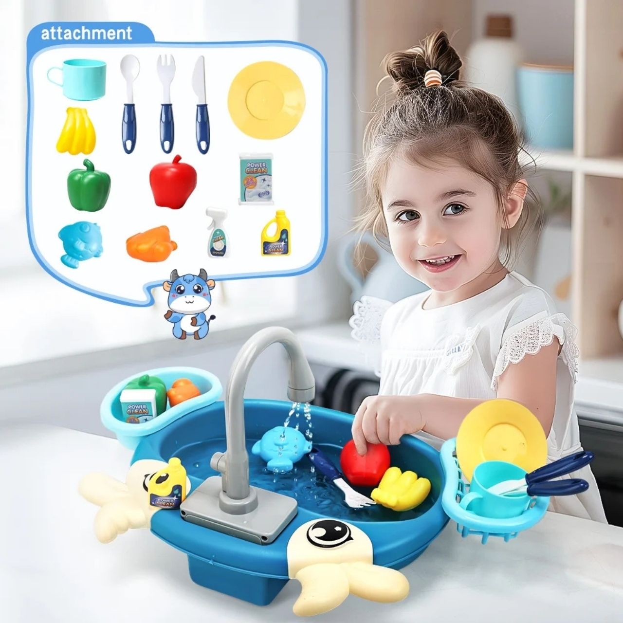 PlaySink, παιδικό σετ κουζίνας με νεροχύτη - Image 4