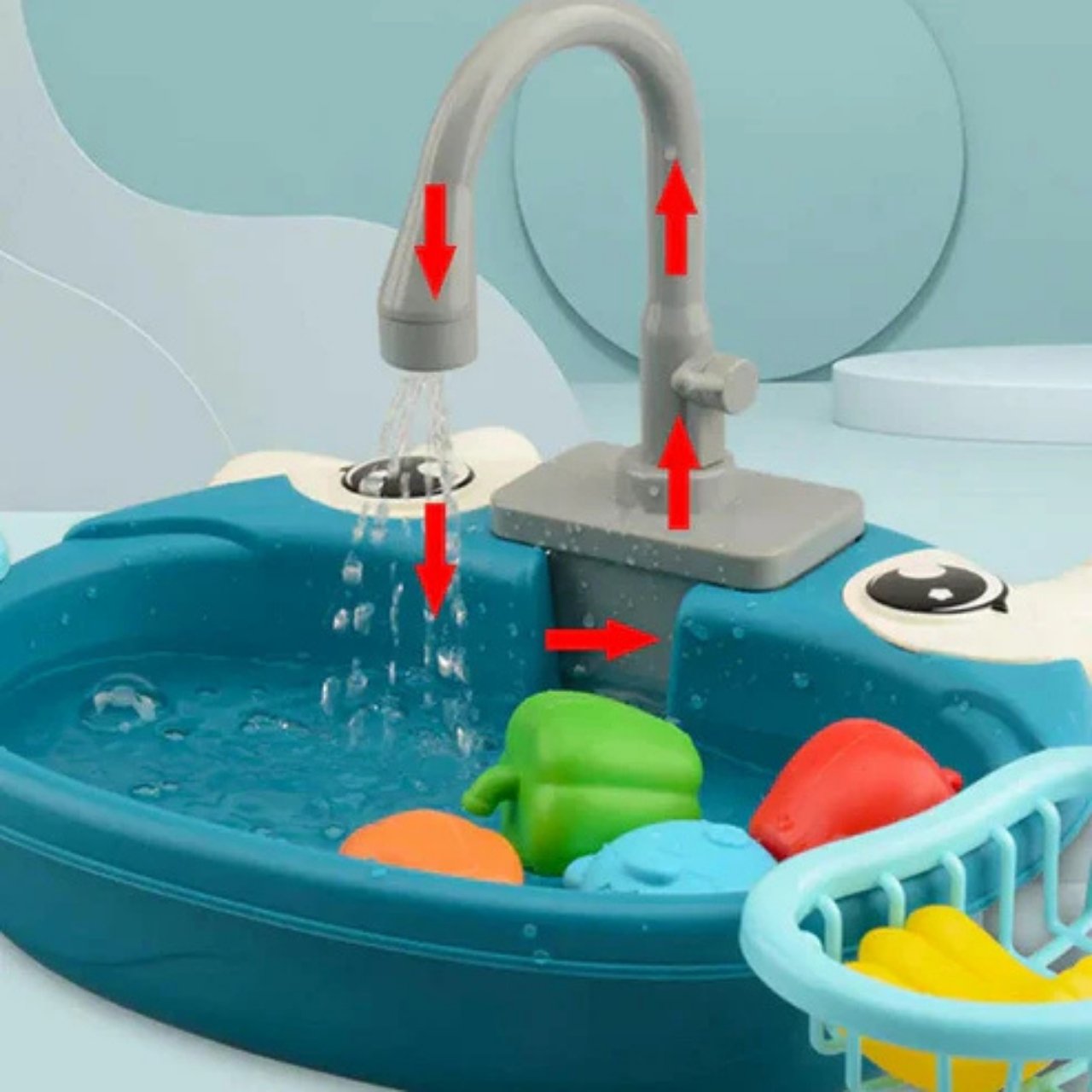 PlaySink, παιδικό σετ κουζίνας με νεροχύτη - Image 7