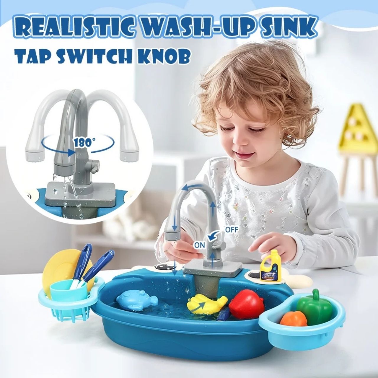 PlaySink, παιδικό σετ κουζίνας με νεροχύτη - Image 8