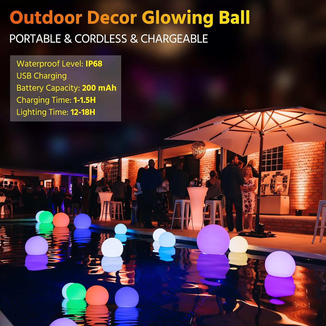 PoolGlowy, επιπλέων φως πισίνας - Image 4