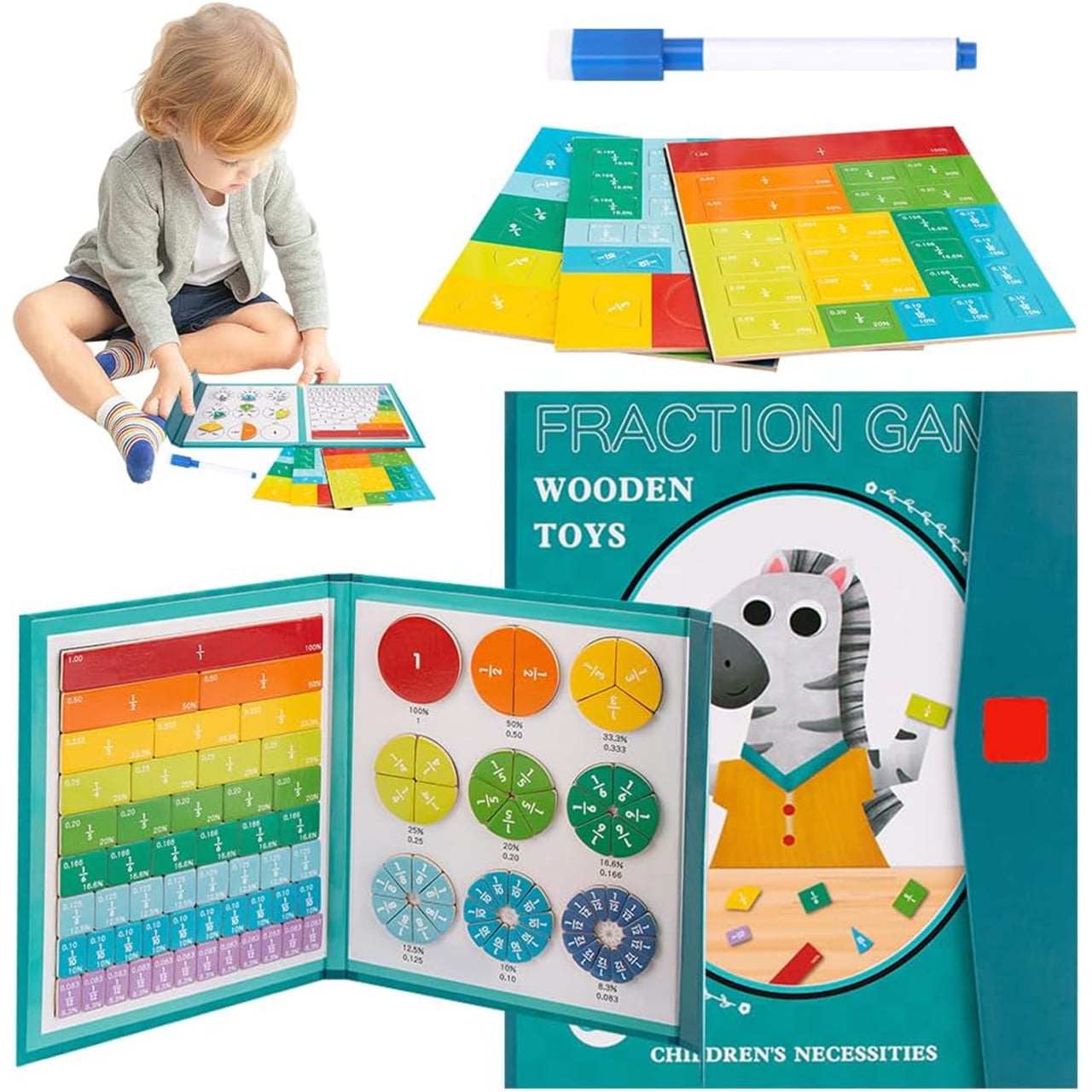 PracticeMath, ένα εκπαιδευτικό σετ για την εκμάθηση κλασμάτων με μαγνήτες - Image 2