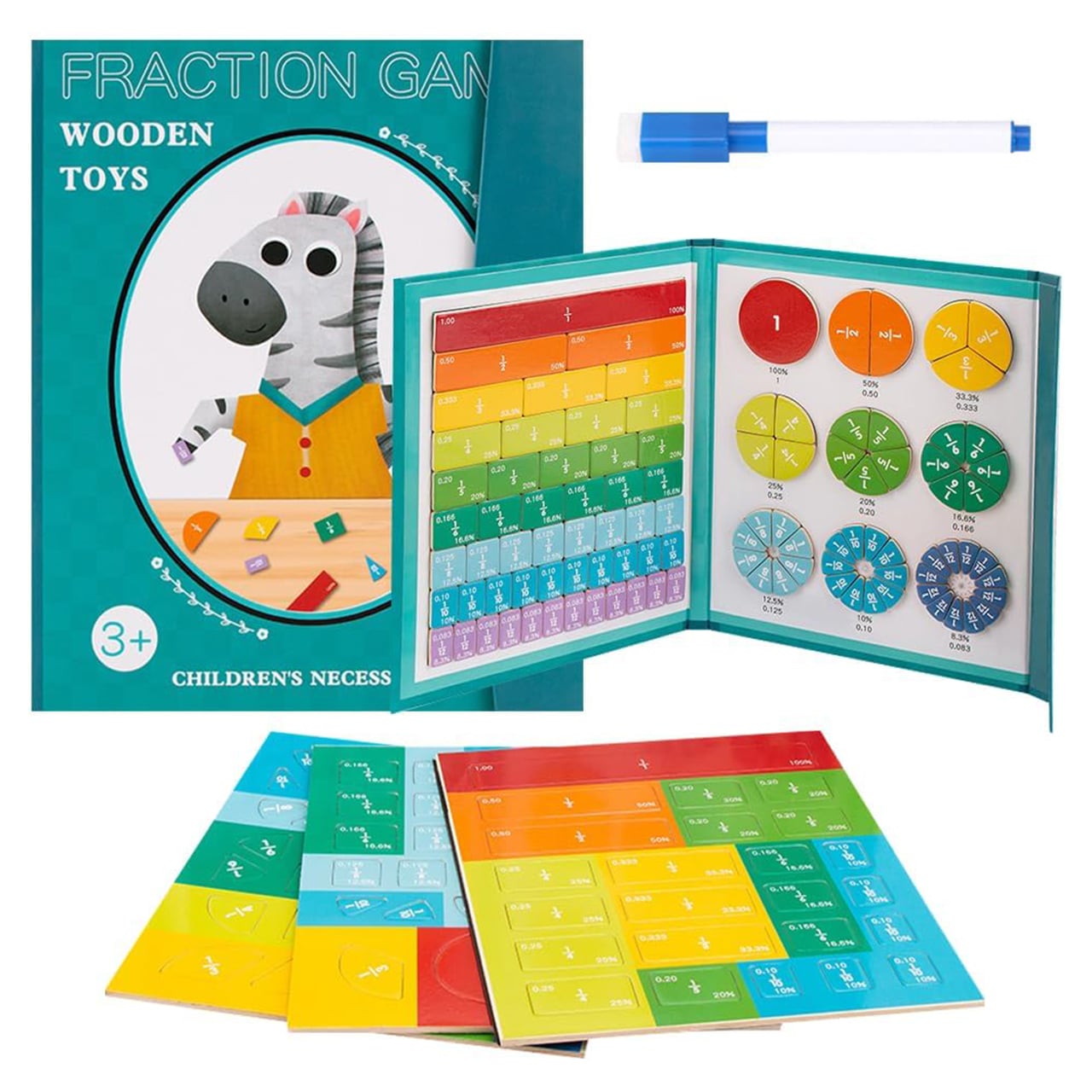 PracticeMath, ένα εκπαιδευτικό σετ για την εκμάθηση κλασμάτων με μαγνήτες - Image 3
