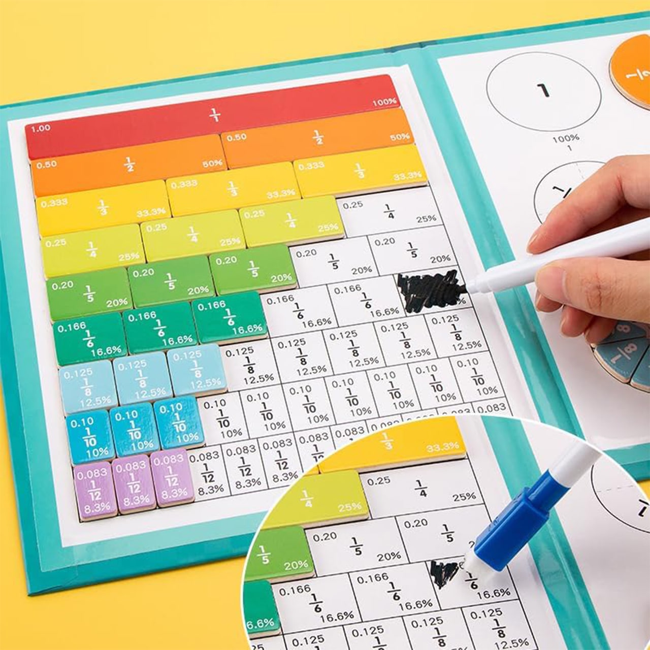 PracticeMath, ένα εκπαιδευτικό σετ για την εκμάθηση κλασμάτων με μαγνήτες - Image 8