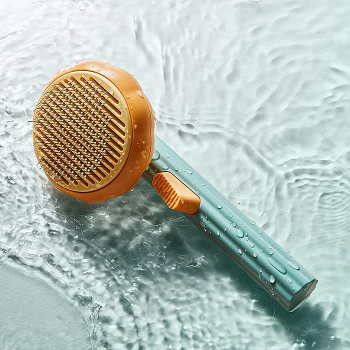 PumpkinComb, βούρτσα για κατοικίδια με κουμπί για εύκολο καθάρισμα - Image 7