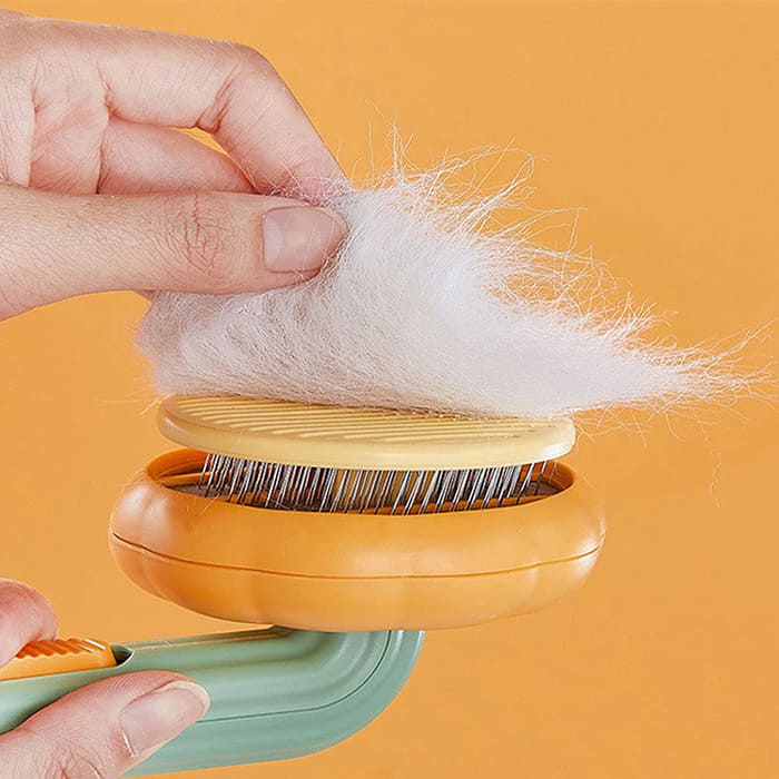 PumpkinComb, βούρτσα για κατοικίδια με κουμπί για εύκολο καθάρισμα - Image 10