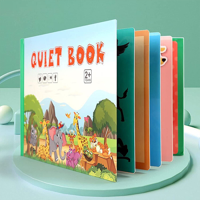 Το Quiet Book περιέχει 5 διασκεδαστικές και εκπαιδευτικές δραστηριότητες