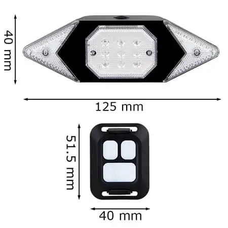 RearLightIndicator, δείκτης ποδηλάτου με ασύρματο τηλεχειριστήριο - Image 2