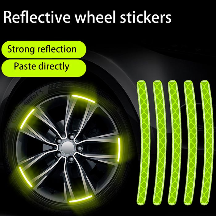 ReflectiveStripes, αυτοκόλλητα ανακλαστικά αυτοκόλλητα για ζάντες (40 τεμάχια) - Image 3
