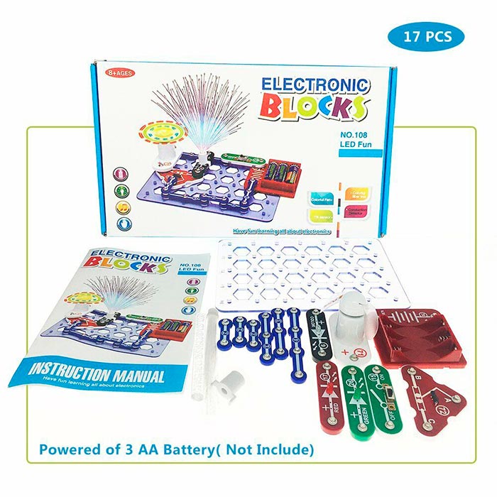 ScienceKit, ένα διδακτικό παιχνίδι όπου το παιδί μαθαίνει τα βασικά της ηλεκτρισμού (17-κομμάτιο παγκόσμιο) - Image 2