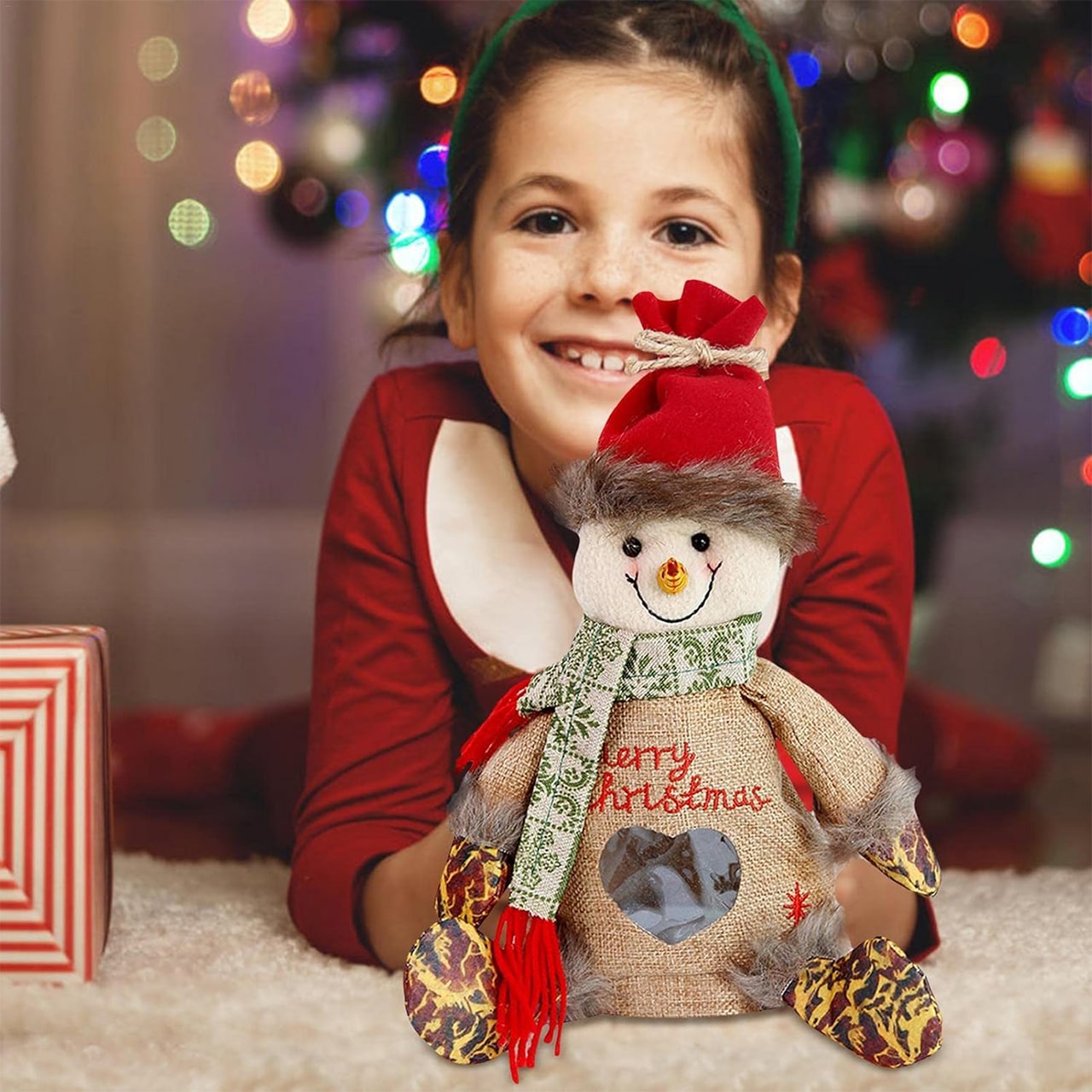 SnowMan, μια μοναδική τσάντα δώρου σε σχήμα χιονάνθρωπου - Image 3