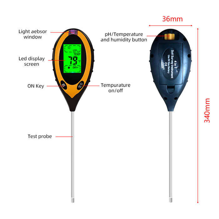 SoilMeter, δοκιμαστής εδάφους 4 σε 1 - Image 2