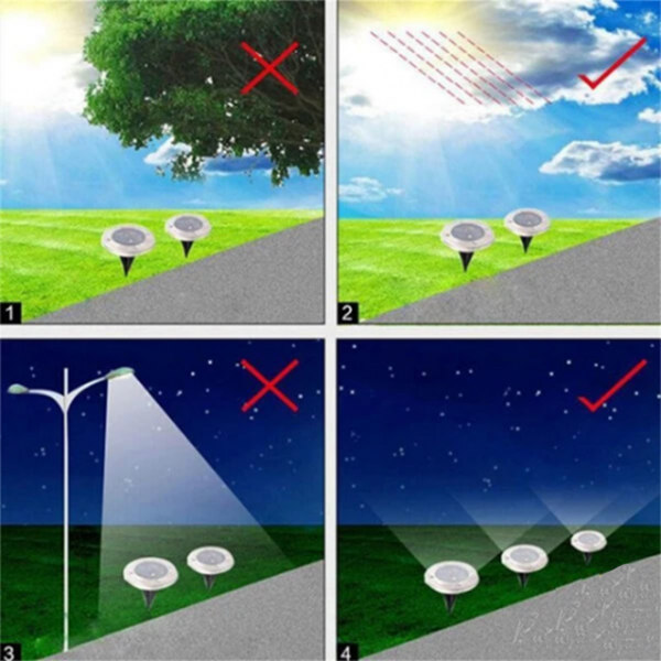 SolarGardenLights, 4 ηλιακά φώτα LED για τον κήπο ή το μονοπάτι - Image 5