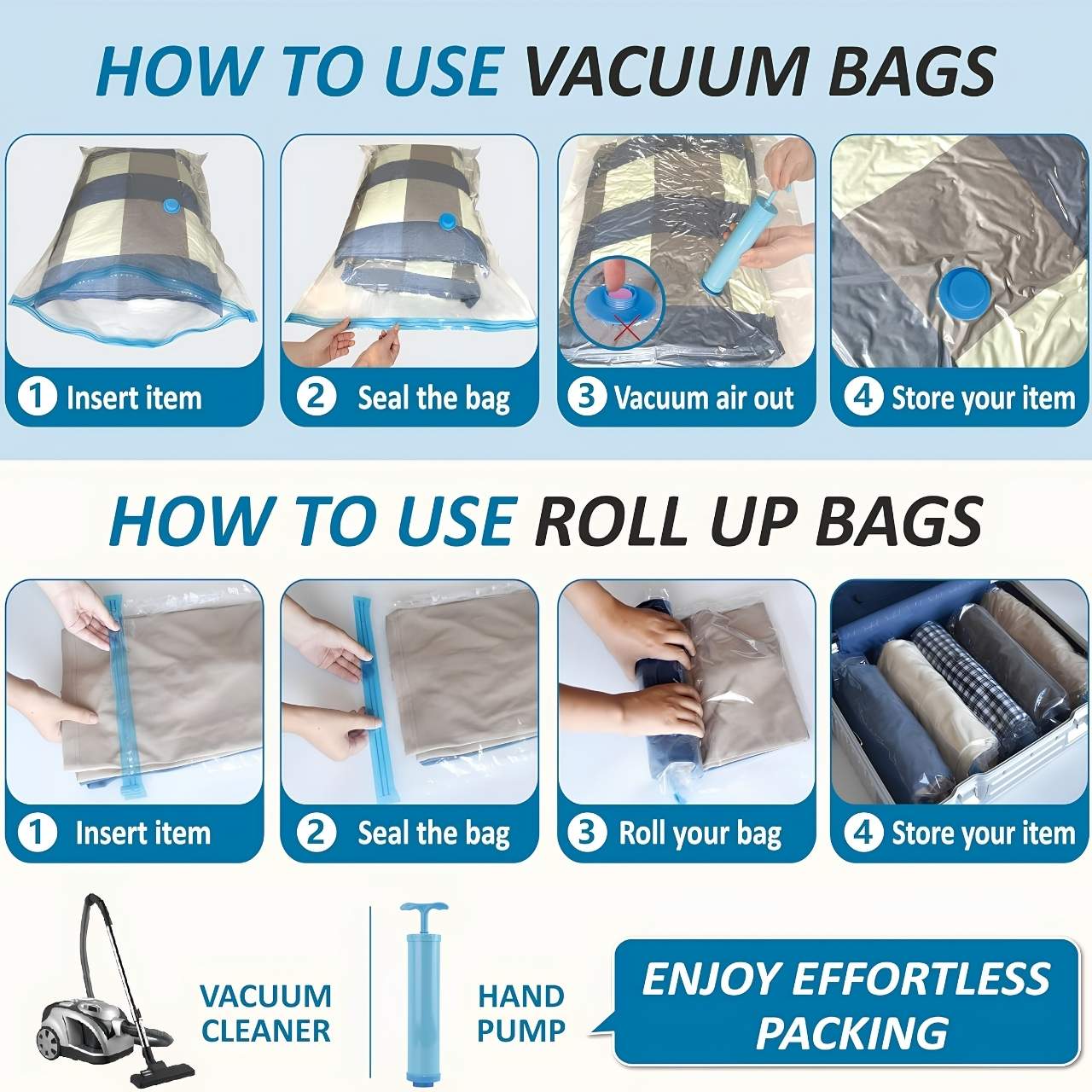 Σακούλες αποθήκευσης ρούχων κενού, SpaceBags - Image 3