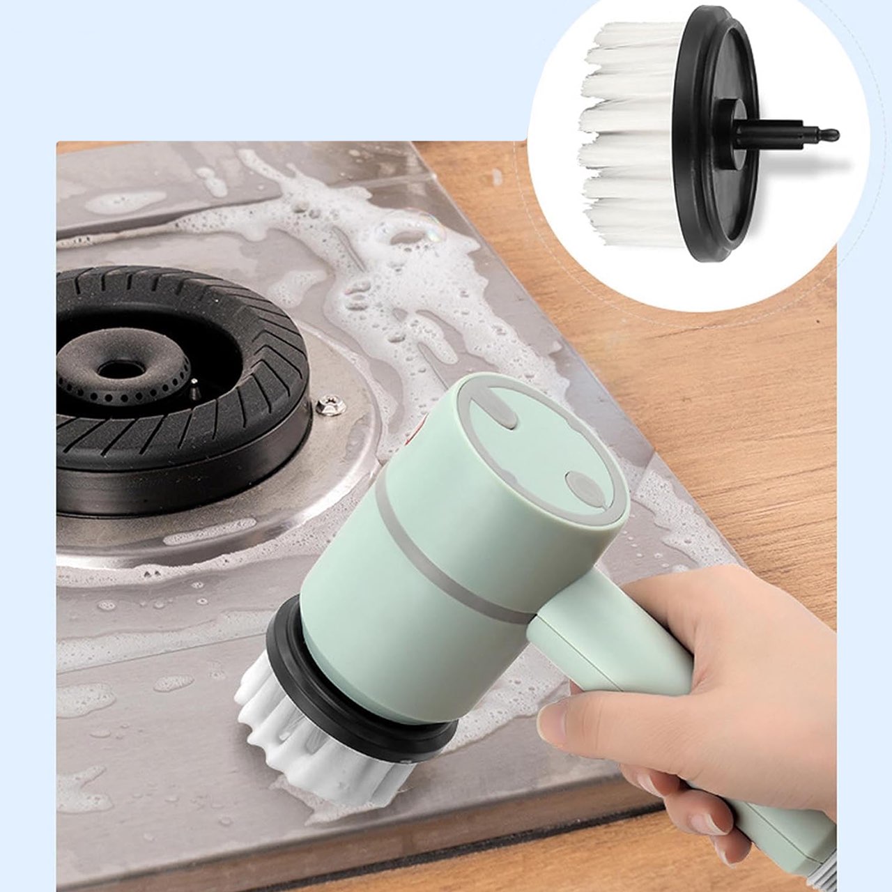 Spinny, το πολυλειτουργικό ηλεκτρικό σφουγγάρι καθαρισμού με κεφαλή που περιστρέφεται 360° - Image 6