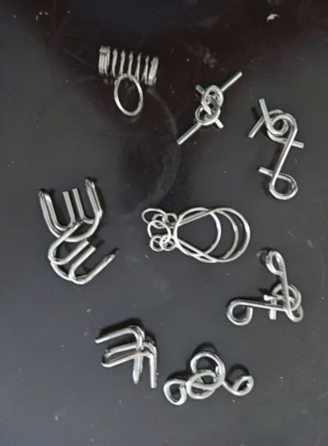 SpiralPuzzle 8-Τεμαχίων Σετ Μεταλλικού Παζλ - Image 10