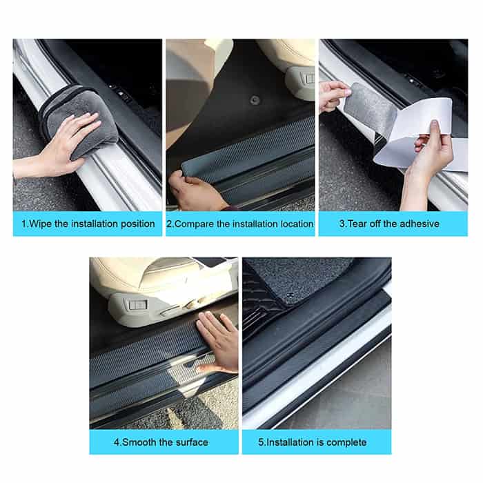 Stickers4Car, αυτοκόλλητα για προστασία μαρσπιέ αυτοκινήτου (4 τεμ.) - Image 4