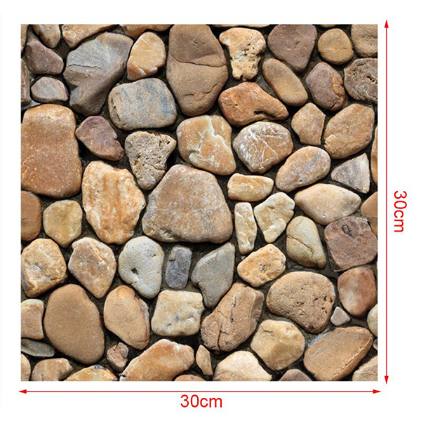 Stones3DWallpaper, τρισδιάστατα αυτοκόλλητα τοίχου σε απομίμηση πέτρας (10 κομμάτια) - Image 6