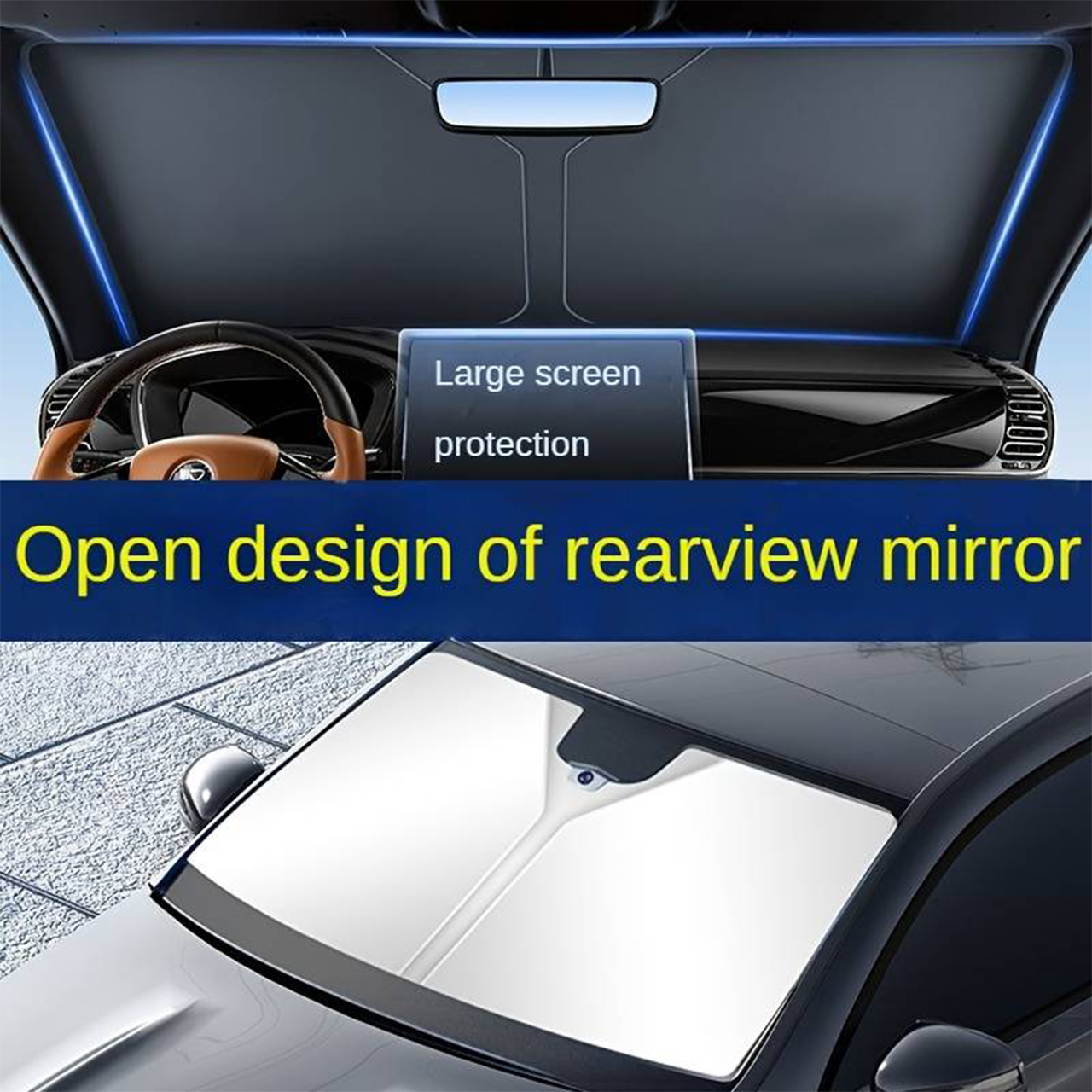 SunVisor, αναδιπλούμενη αντηλιακή προστασία παρμπρίζ αυτοκινήτου - Image 9