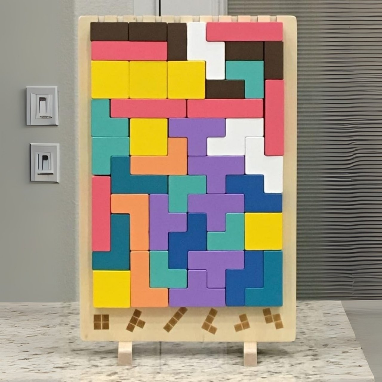 Tetris, ξύλινο εκπαιδευτικό παιχνίδι - Image 2