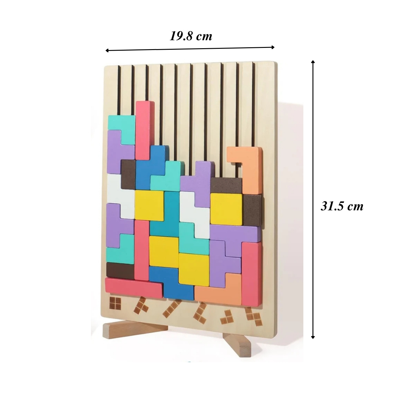 Tetris, ξύλινο εκπαιδευτικό παιχνίδι - Image 9