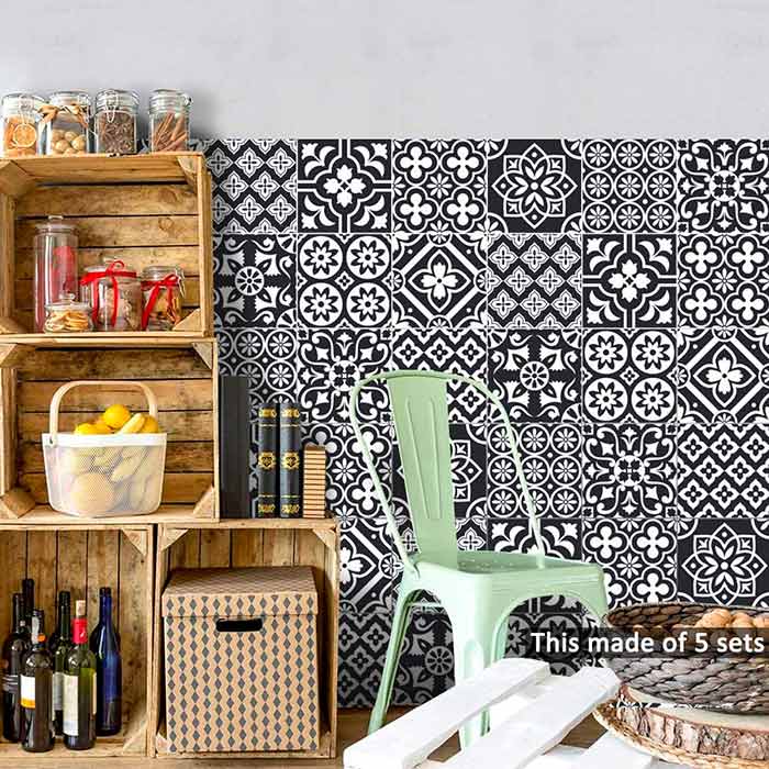 Αυτοκόλλητα TileDecor, απομίμηση πλακιδίων τοίχου - Image 5