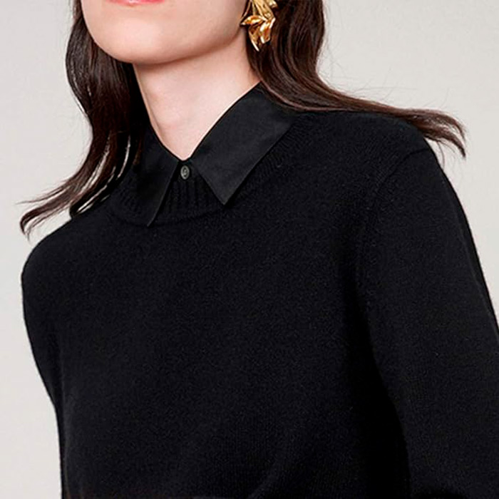 TopCollar, γυναικείος γιακάς πουκάμισου (μαύρος και λευκός) - Image 7
