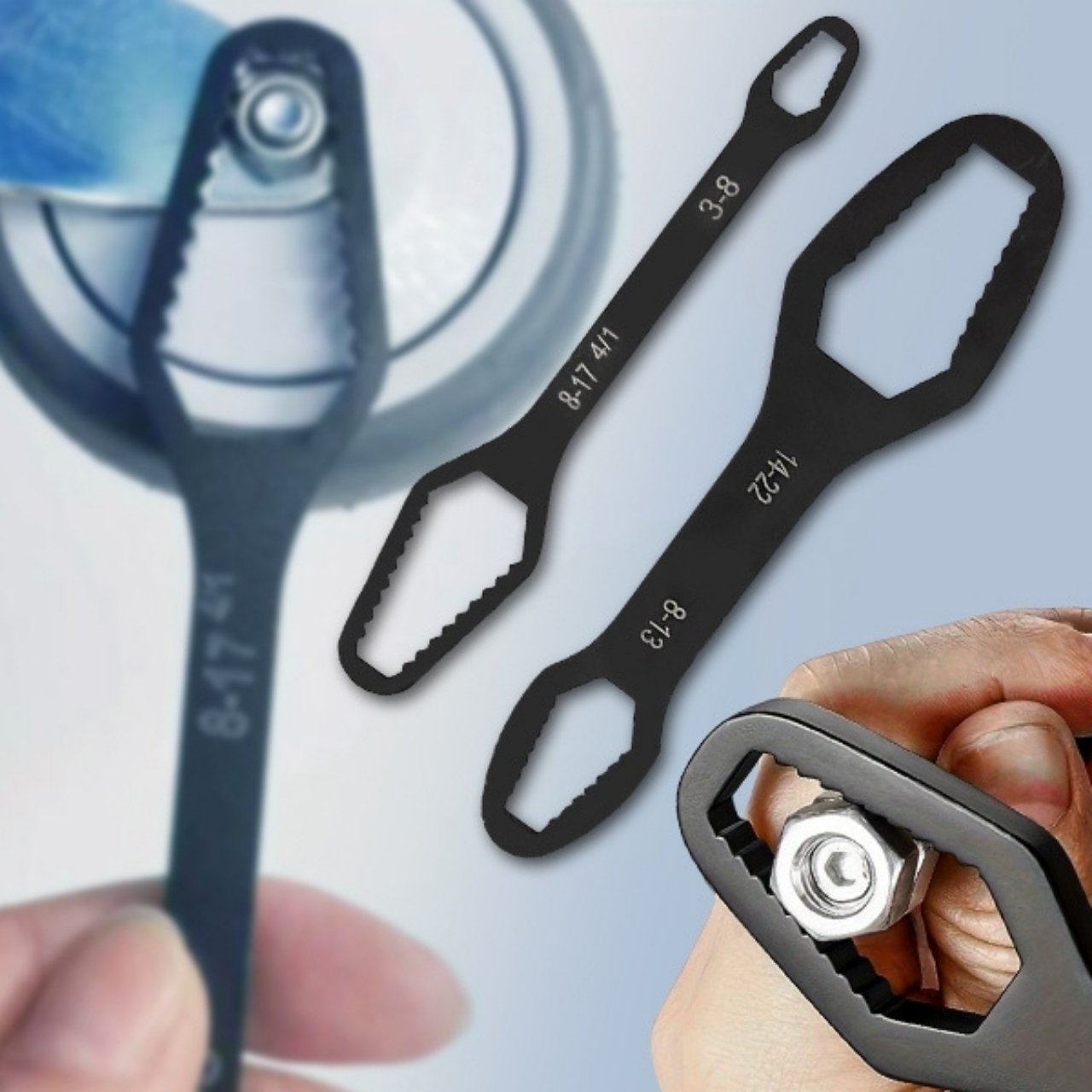 Κατάλληλο για εργασίες συντήρησης DIY και επαγγελματικές - αντικαταστήστε ολόκληρη την εργαλειοθήκη με ένα κλειδί.