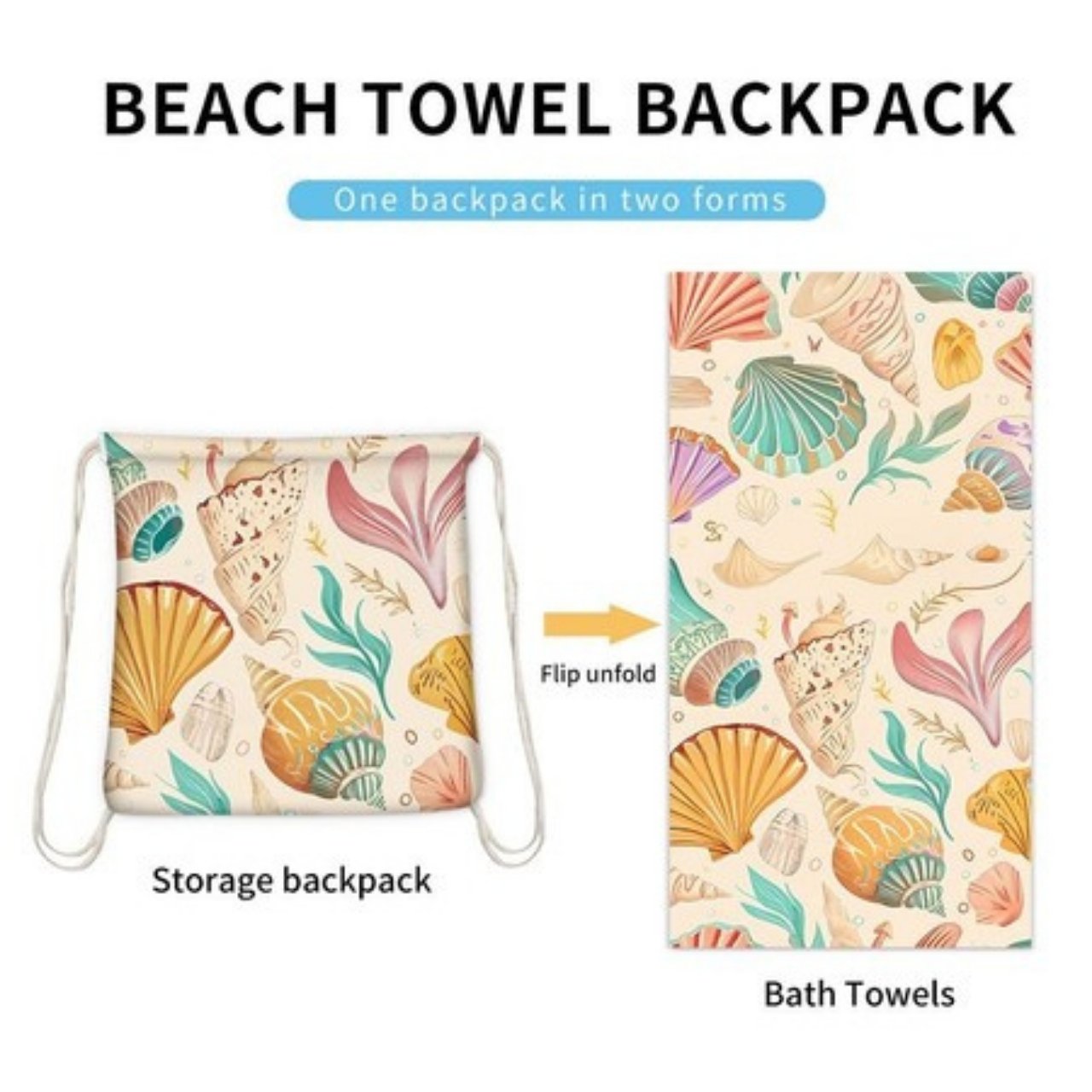 TowelBag, 2in1 πετσέτα και σακίδιο - Image 6