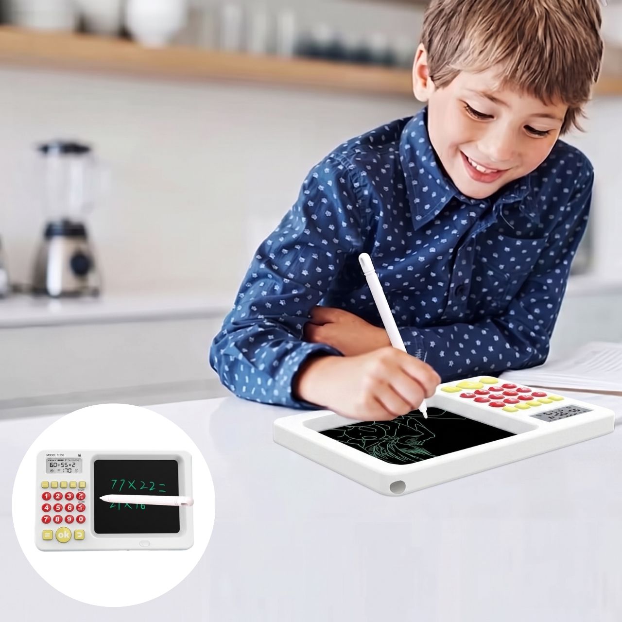 Εκπαιδευτικό tablet 2-σε-1 με αριθμομηχανή για παιδιά, TrainMath - Image 7