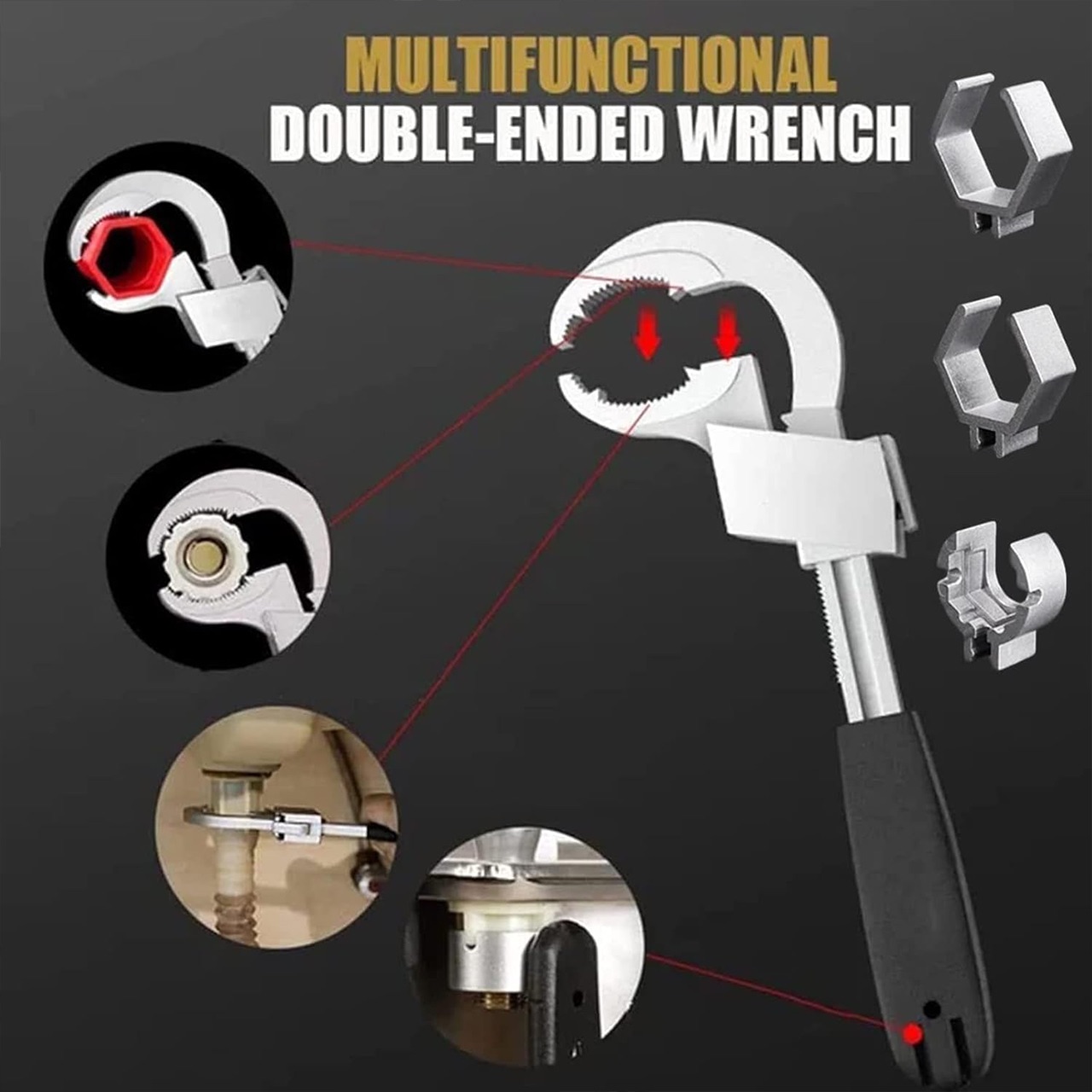 UniWrench, καθολικό ρυθμιζόμενο κλειδί διπλής όψης - Image 3