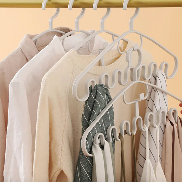 WavyHanger, κρεμάστρα για το κρέμασμα πολλαπλών αντικειμένων ταυτόχρονα (10 τεμάχια) - Image 7
