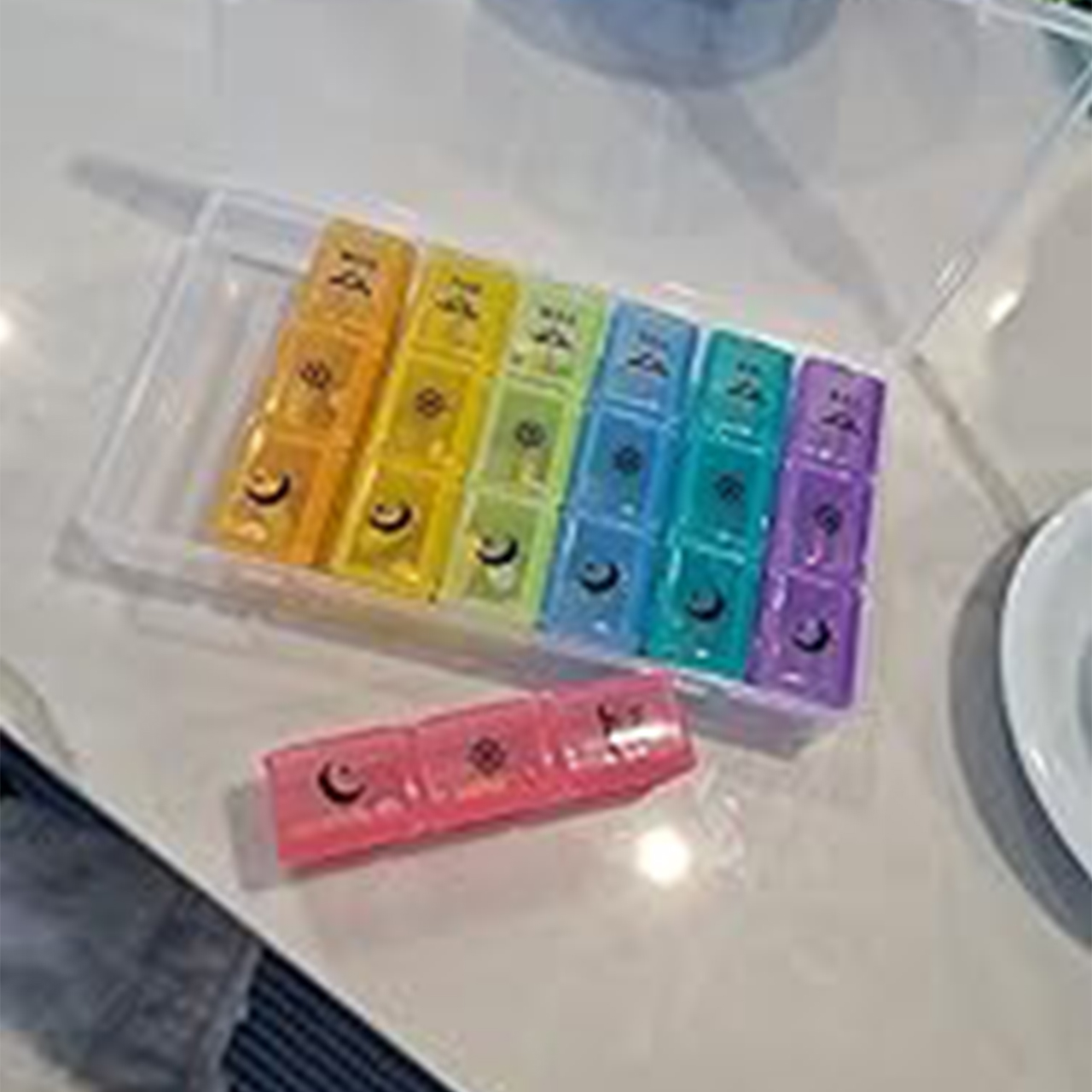 WeeklyBox, διοργανωτής για χάπια, συμπληρώματα διατροφής ή βιταμίνες - Image 5
