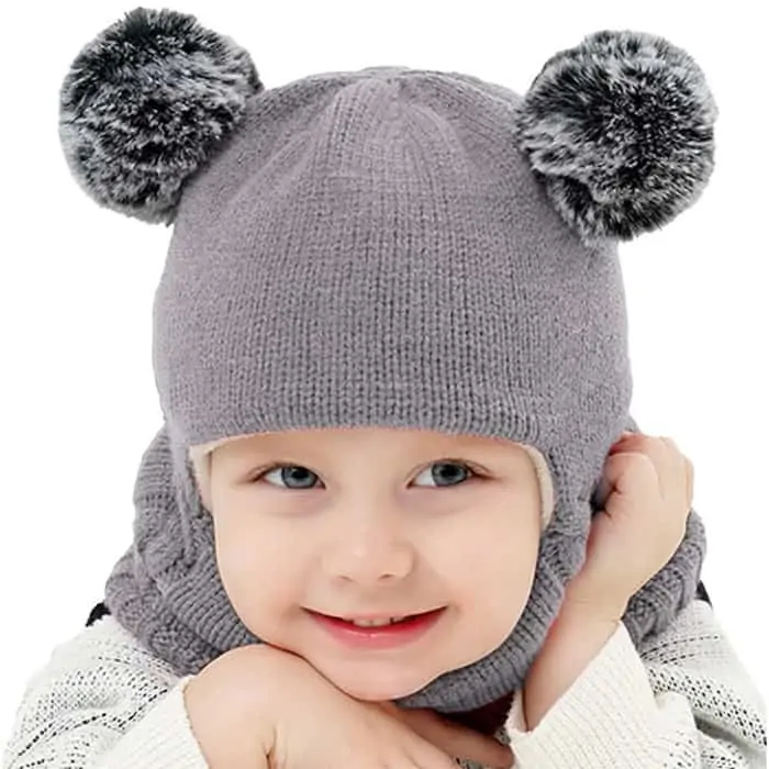 WinterHat, ένα μωρουδιακό  χειμωνιάτικο σκουφάκι που καλύπτει το κεφάλι, το λαιμό και τα αυτιά - Image 2