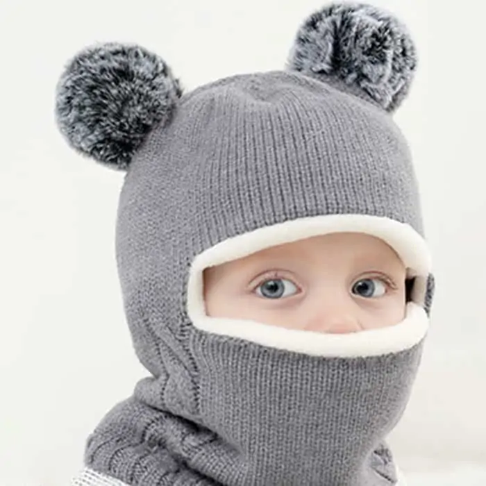 WinterHat, ένα μωρουδιακό  χειμωνιάτικο σκουφάκι που καλύπτει το κεφάλι, το λαιμό και τα αυτιά - Image 4