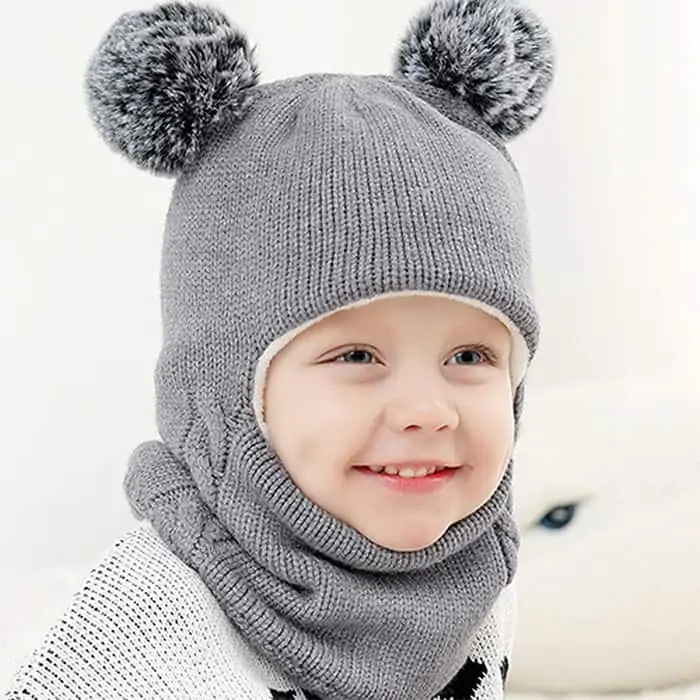 WinterHat, ένα μωρουδιακό  χειμωνιάτικο σκουφάκι που καλύπτει το κεφάλι, το λαιμό και τα αυτιά - Image 5