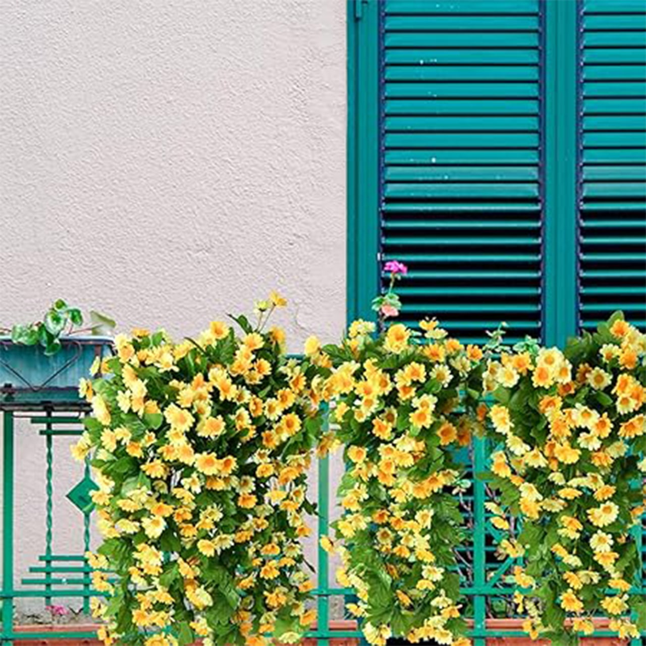 YellowFlowers, τεχνητά κρεμαστά λουλούδια με φυσική εμφάνιση - Image 2