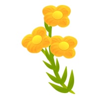 YellowFlowers, τεχνητά κρεμαστά λουλούδια με φυσική εμφάνιση - Image 3