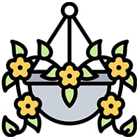 YellowFlowers, τεχνητά κρεμαστά λουλούδια με φυσική εμφάνιση - Image 7