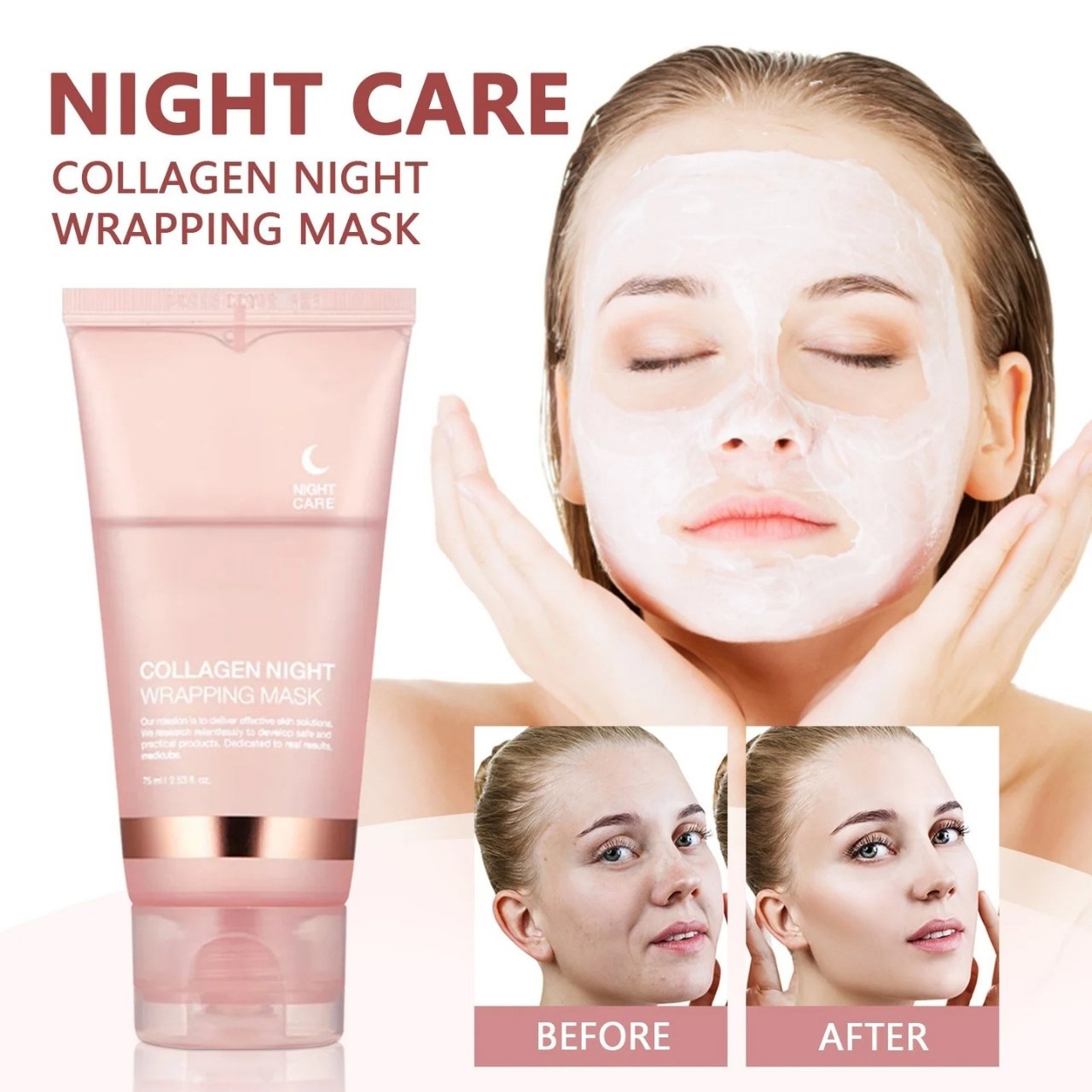 CollagenMask, νυχτερινή peel-off μάσκα προσώπου με κολλαγόνο (1+1 ΔΩΡΕΑΝ) - Image 5