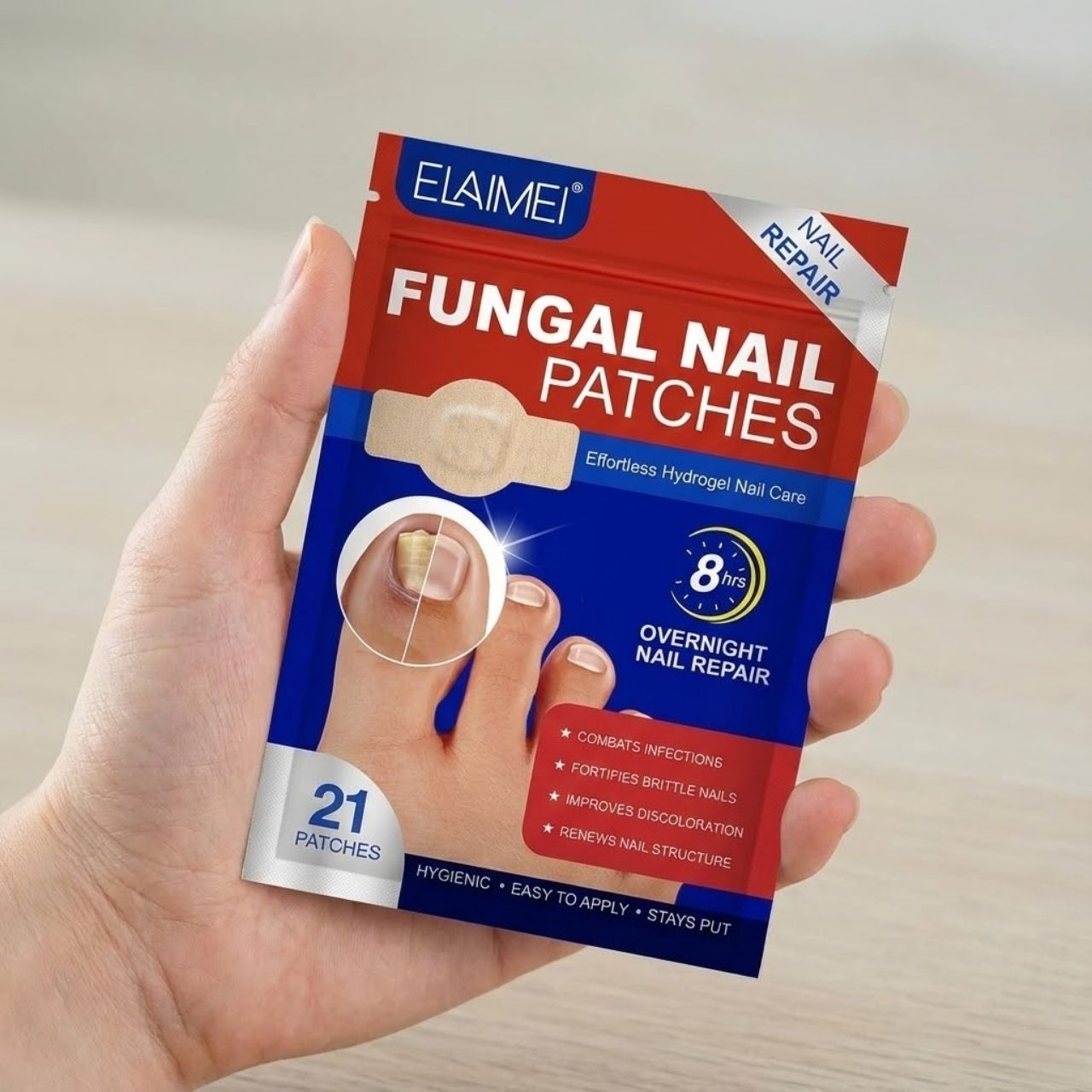 FungalPatches, επανορθωτικά επιθέματα για τη φροντίδα των κατεστραμμένων νυχιών (21 τεμ.) (1+1 ΔΩΡΕΑΝ) - Image 5