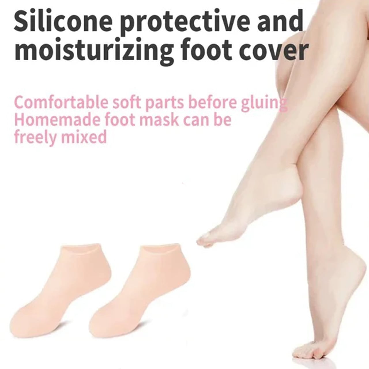 MoistMask, ενυδατικά καλσόν φροντίδας ποδιών από σιλικόνη (1+1 ΔΩΡΕΑΝ ) - Image 2